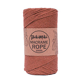 Еко шнур Shikimiki Rope 2 mm, колір Цегляний