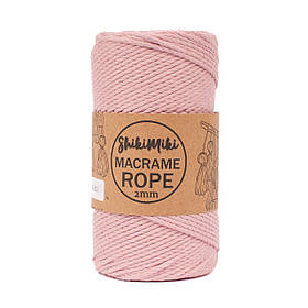 Еко шнур Shikimiki Rope 2 mm, колір Пильна троянда