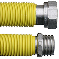 Шланг газовый Parigi SIM-G DN 3/4" (115-165 мм.) растяжной ударопрочный нержавеющий (Италия)