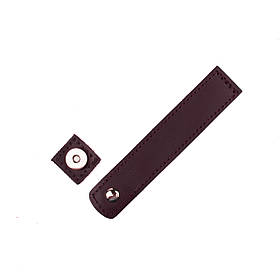 Клапан для сумки на магнітній кнопці (15 *3 см), колір Винний