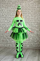 Майнкрафт для дівчинки дорослий карнавальний костюм