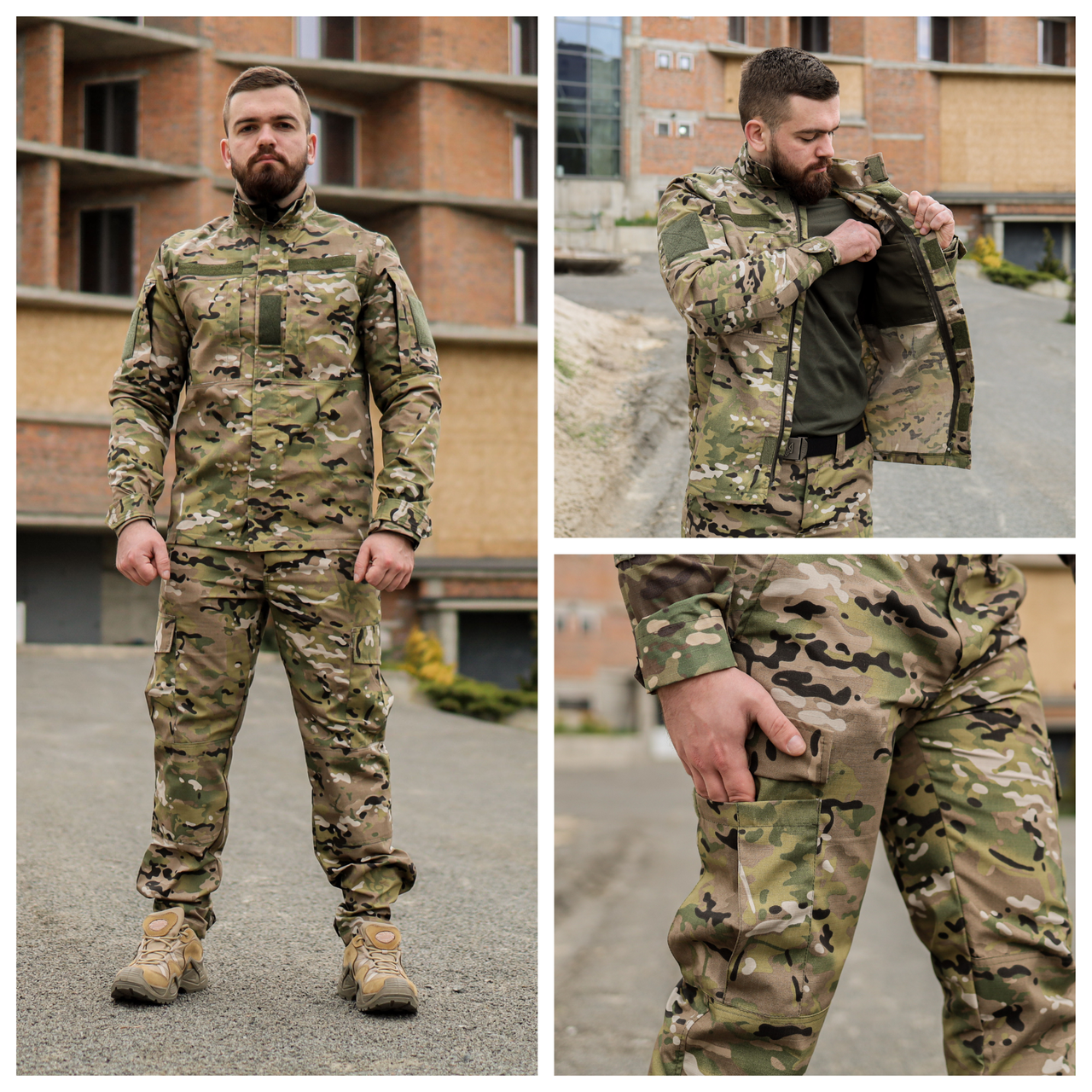 Військова тактична форма Grifon мультикам ріп-стоп (вафелька) МКМК, фото 1