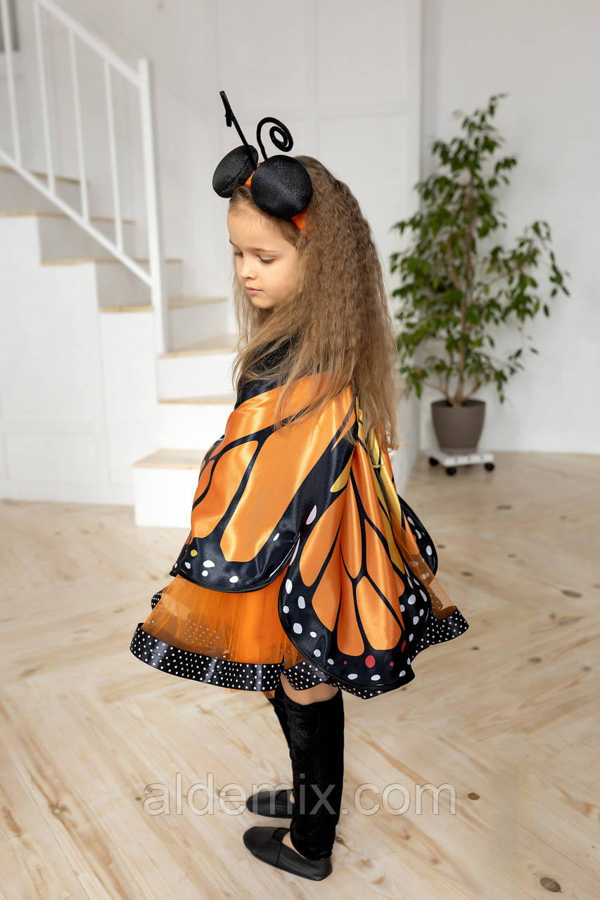 "Метелик помаранчевий" дитячий карнавальний костюм для дівчинки