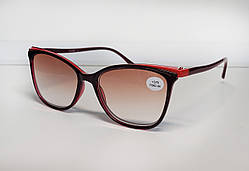 Сонцезахисні окуляри жіночі для зору, з діоптріями +3.75