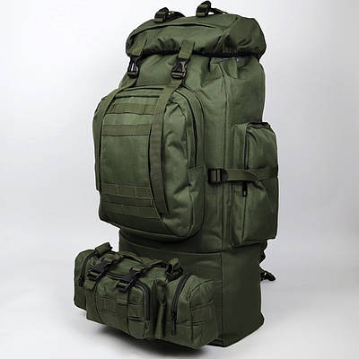 Рюкзак 90 л тактичний Олива з сумкою-органайзером на Molle (зйомна)