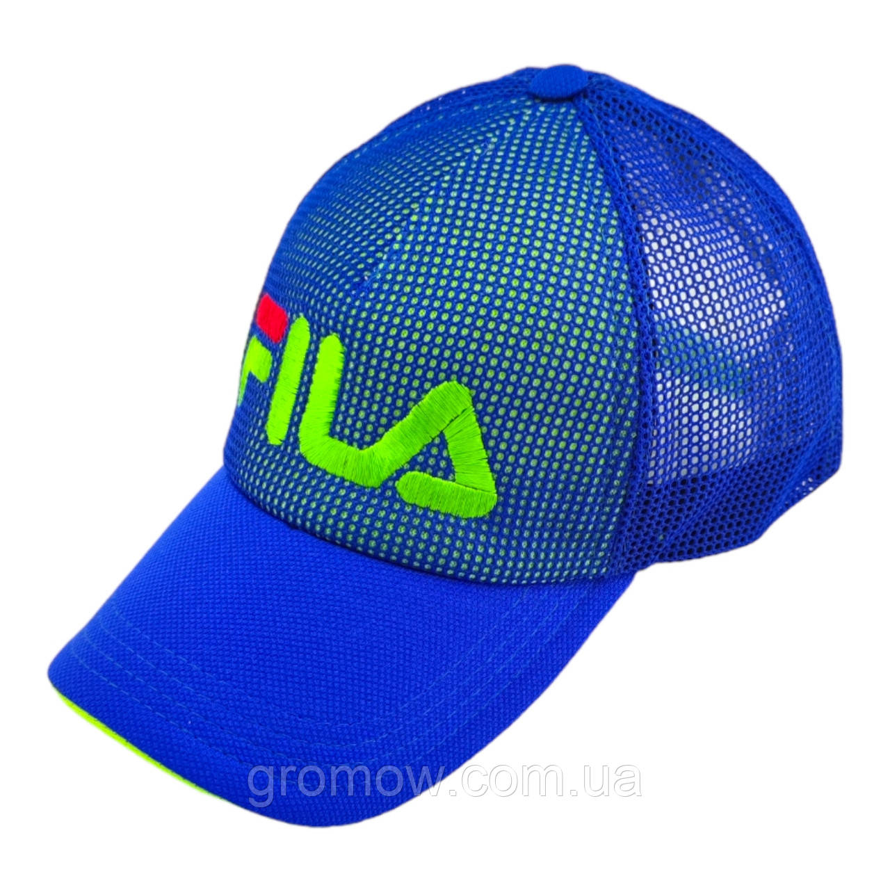 Кепка бейсболка дитяча 54-58 розмір сітка літня дитячі головні убори синій (БД504), фото 1