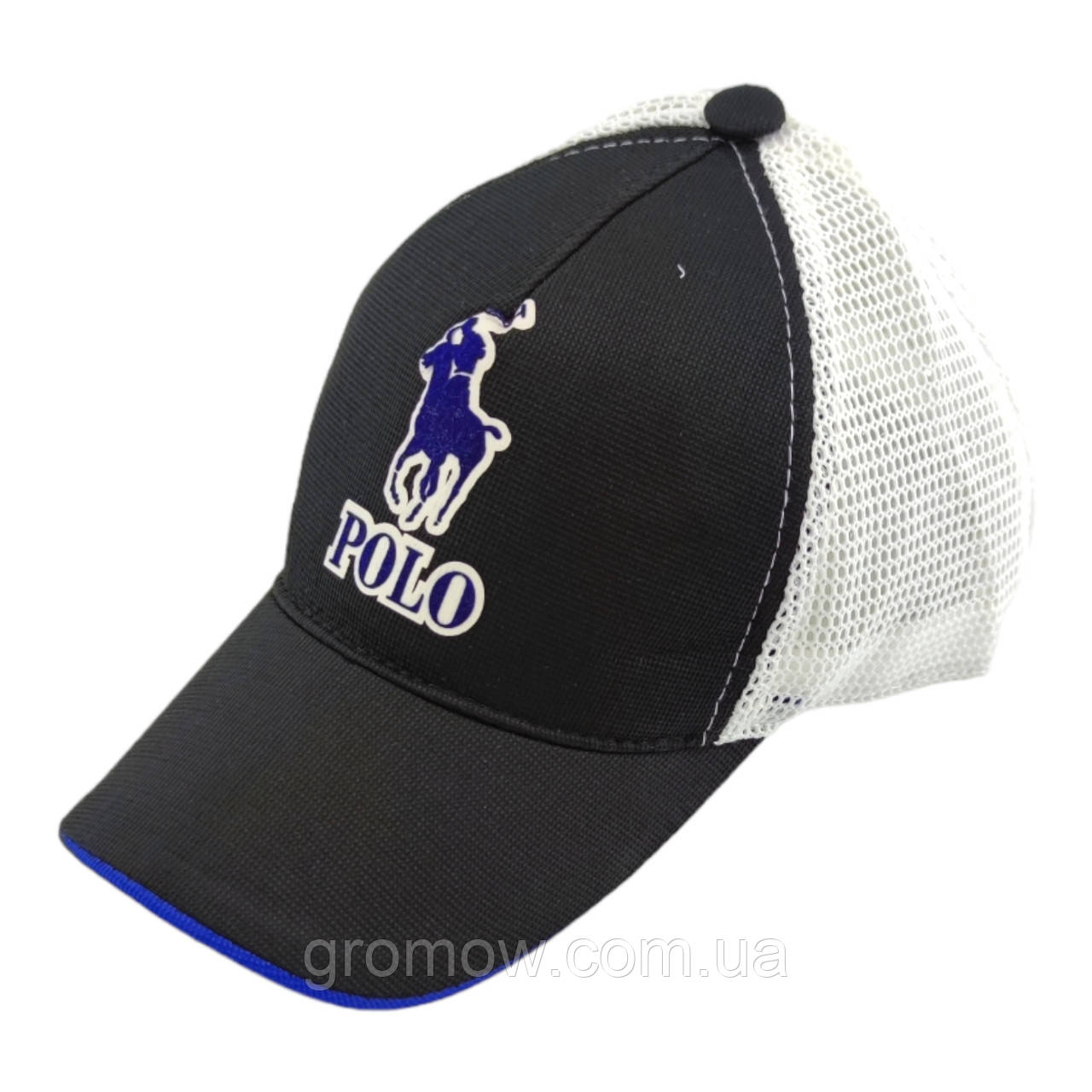 Кепка бейсболка дитяча 54-58 розмір сітка літня дитячі головні убори чорний (БД509), фото 1