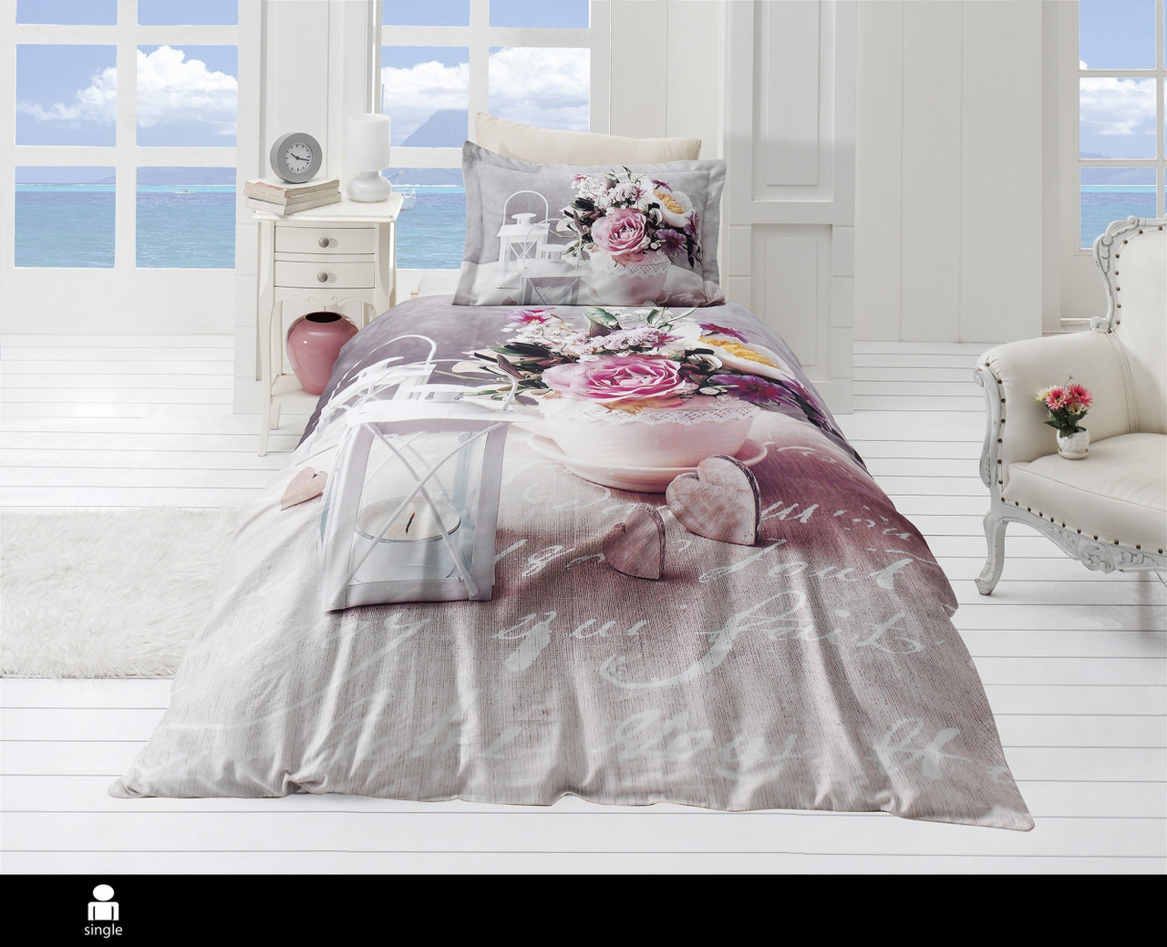 Постільна білизна підліток First Choice 3D Satin - Andrea