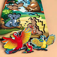 Пазл, вкладка більше-менше Сім`я тварини Австралії Ань-янь 23*16 см ( ПСФ041), фото 2