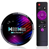 Смарт ТБ приставка Смарт ТБ приставка H96 MAX X4 2/16Gb для телевізора андроїд бокс медіаплеєр Android Smart tv wi fi