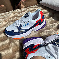 Женские кроссовки Adidas Falcon blue red purple