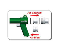 Пилосос пневматичний від компресора + повітродувка 7од TOPTUL GDAE0702, фото 3