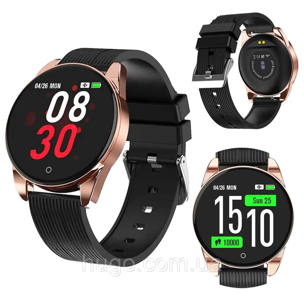 Наручний годинник Smart M12, Чорний / Смарт годинник водонепроникний / Електронний фітнес годинник