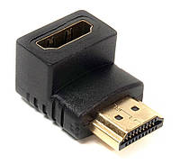 Переходник PowerPlant HDMI AF - HDMI AM, нижний угол