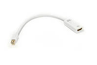 Кабель-переходник PowerPlant mini DisplayPort - HDMI, 0.15м