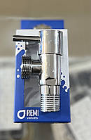 Кран угловой из нержавейки Remi Rx 1/2x3/4