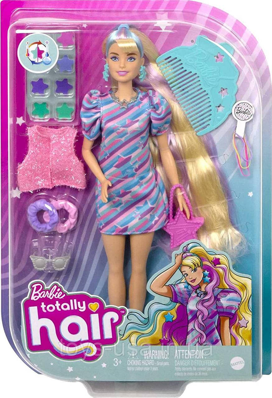 Лялька Барбі Фантастична зачіска Зоряна красуня Barbie Totally Hair Star-Themed