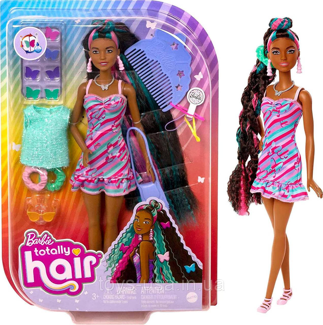 Лялька Барбі Фантастична зачіска метелик красуня Barbie Totally Hair Butterfly Themed