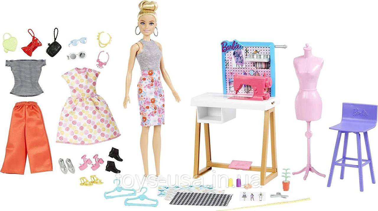 Ігровий набір Лялька Барбі Дизайнер одягу Barbie Fashion Designer HDY90