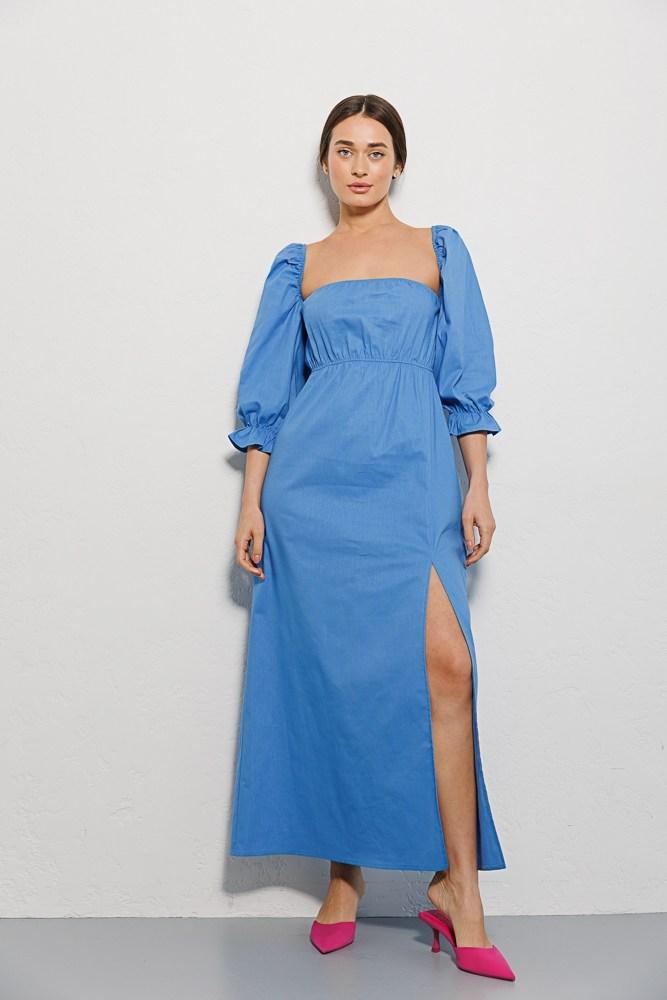 Сукня жіноча літня максі блакитна Modna KAZKA MKAR46760-2
