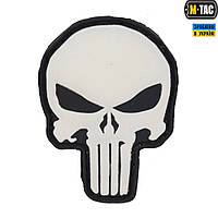 НАШИВКА PUNISHER PVC BLACK/WHITE