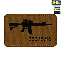 НАШИВКА AR-15 .223/5,56 ЛАЗЕРНЫЙ РАЗРЕЗ COYOTE/BLACK