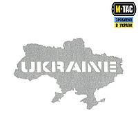 НАШИВКА UKRAINE (КОНТУР) СКРЕБКОВАЯ СВЕТООТРАЖАЮЩАЯ