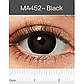 Чорні 14.5 мм лінзи кольорові контактні, фото 4