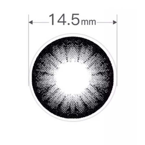 Чорні 14.5 мм лінзи кольорові контактні