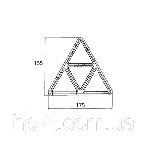Трикутний катафот Geka 10202, фото 3