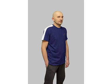 Футболка чоловіча літня зі вставкою cиня р.S ТМ Shovkun