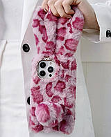 Панель чохол для Apple iPhone 13 Mini Зайчик Leopard Rose Red