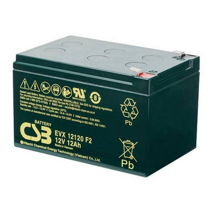 Акумуляторна батарея CSB EVX12120, 12 V12 Ah (151х98х94(100) мм, Q6, фото 1