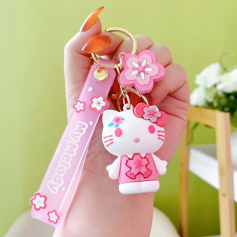 Брелок для ключів Hello Kitty, мультяшний брелок, екшн-фігурки,FS-1949