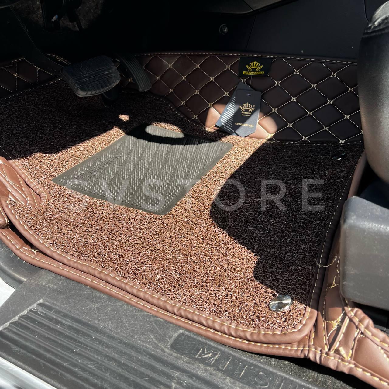 Toyota Land Cruiser 200 Lexus Кавові 3D килимки з екошкіри, преміум клас у салон LX 570 LC200/LX570