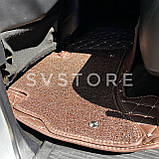 Toyota Land Cruiser 200 Lexus Кавові 3D килимки з екошкіри, преміум клас у салон LX 570 LC200/LX570, фото 5