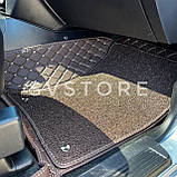 Toyota Land Cruiser 200 Lexus Кавові 3D килимки з екошкіри, преміум клас у салон LX 570 LC200/LX570, фото 8