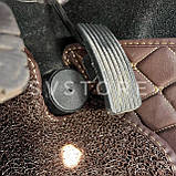 Toyota Land Cruiser 200 Lexus Кавові 3D килимки з екошкіри, преміум клас у салон LX 570 LC200/LX570, фото 4