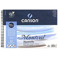 Альбом для акварели Canson Montval 300г/м А4 12л спираль