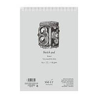Альбом для ескізів Smiltainis Authentic 185г/м A4 50л Bristol білий гладкий папір
