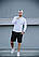 Спортивний костюм чоловічий лонгслів + шорти HYDE Standart | Комплект літній чоловічий DP -731161, фото 6