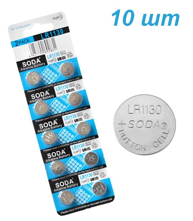 Батарейка SODA  AG10 LR1130 389A блістер 10 шт