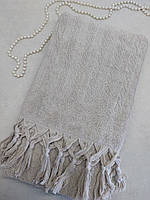 Рушник махра 70*140 см із китицями Туреччина Sikel мікс кольору