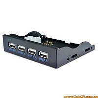 4 портова USB панель на системний блок 4 портовий usb-хаб замість дисководу планка розширення контроллер usb на передню панель