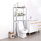 Підлогова полиця-стелаж (25x55x150см) New storage rack / Полиця у ванну кімнату / Стійка над унітазом, фото 5