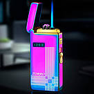 Електроімпульсна запальничка USB + турбо в подарунковій упаковці LG-568H, фото 3