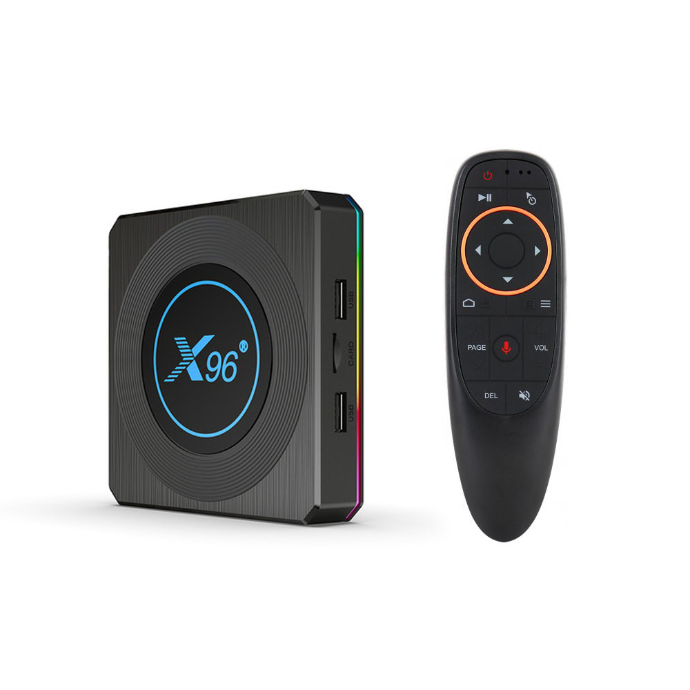 Приставка X96 X4 4/64 + пульт з гіроскопом і мікрофоном, фото 1