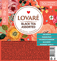 Чай чорний асорти Lovare , 50шт