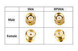 50 шт - Перехідники для FPV та радіообладнання (SMA M - RP-SMA F прямий), фото 2