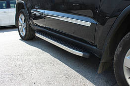Бокові пороги BlackLine для Jeep Grand Cherokee WK2 (2010-2021) Алюміній (2 шт.)